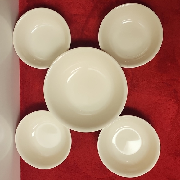 Corelle Dining Set Of 5 Corelle Bowls Made In Usa Poshmark